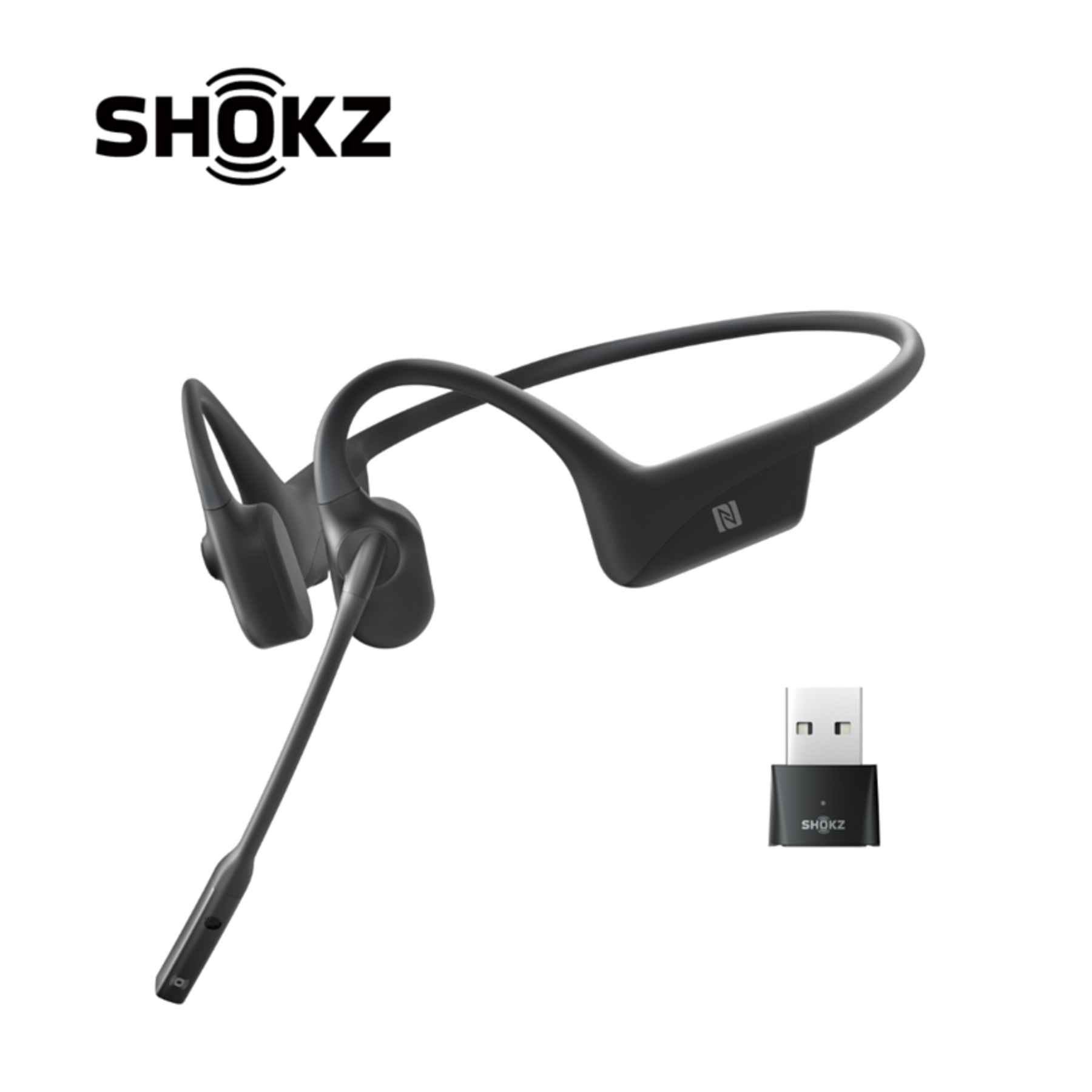 Shokz OpenComm UC 骨傳導通訊耳機 C102 with USB藍牙連接器 香港行貨
